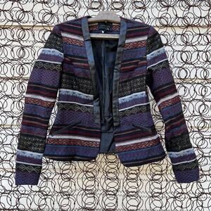 Costes Netherlands art deco woven tapestry blazer jacket